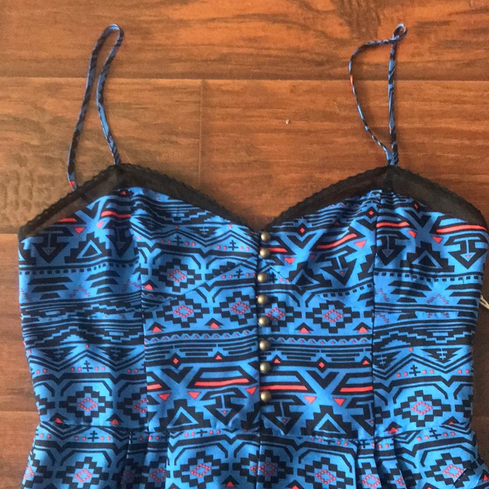 Aztec Print Romper - Picture 3 of 5